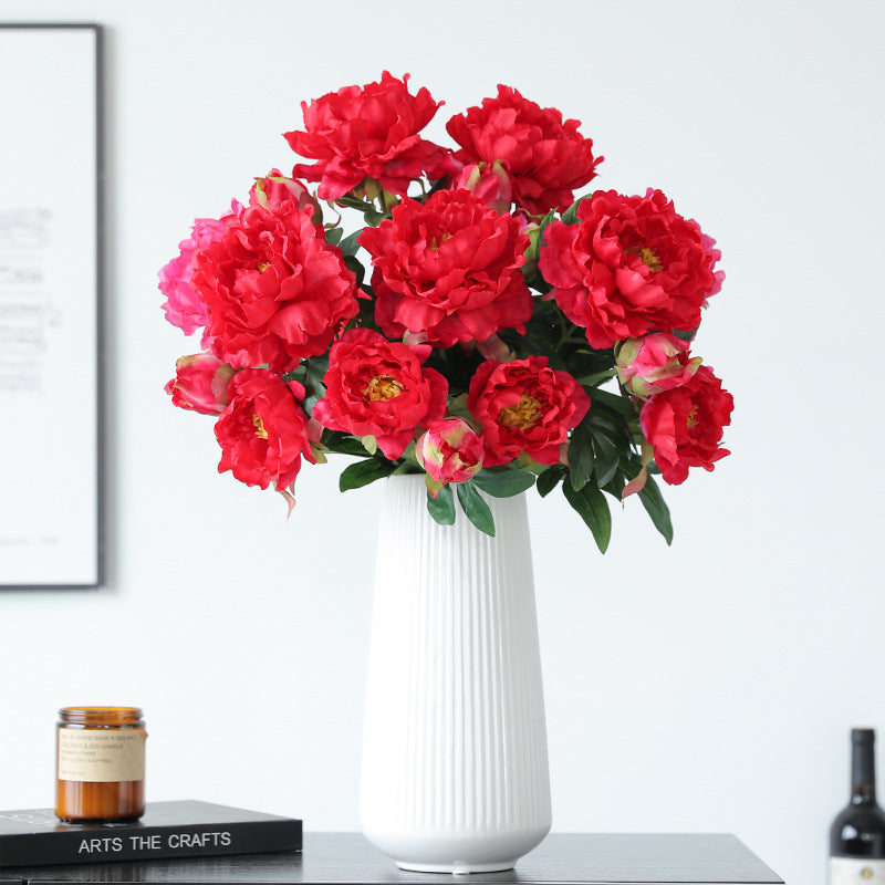 65 cm lange Künstliche Pfingstrosenstiele – Für Blumenarrangements & Home-Design