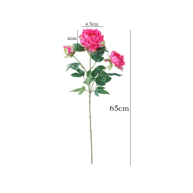 65 cm lange Künstliche Pfingstrosenstiele – Für Blumenarrangements & Home-Design