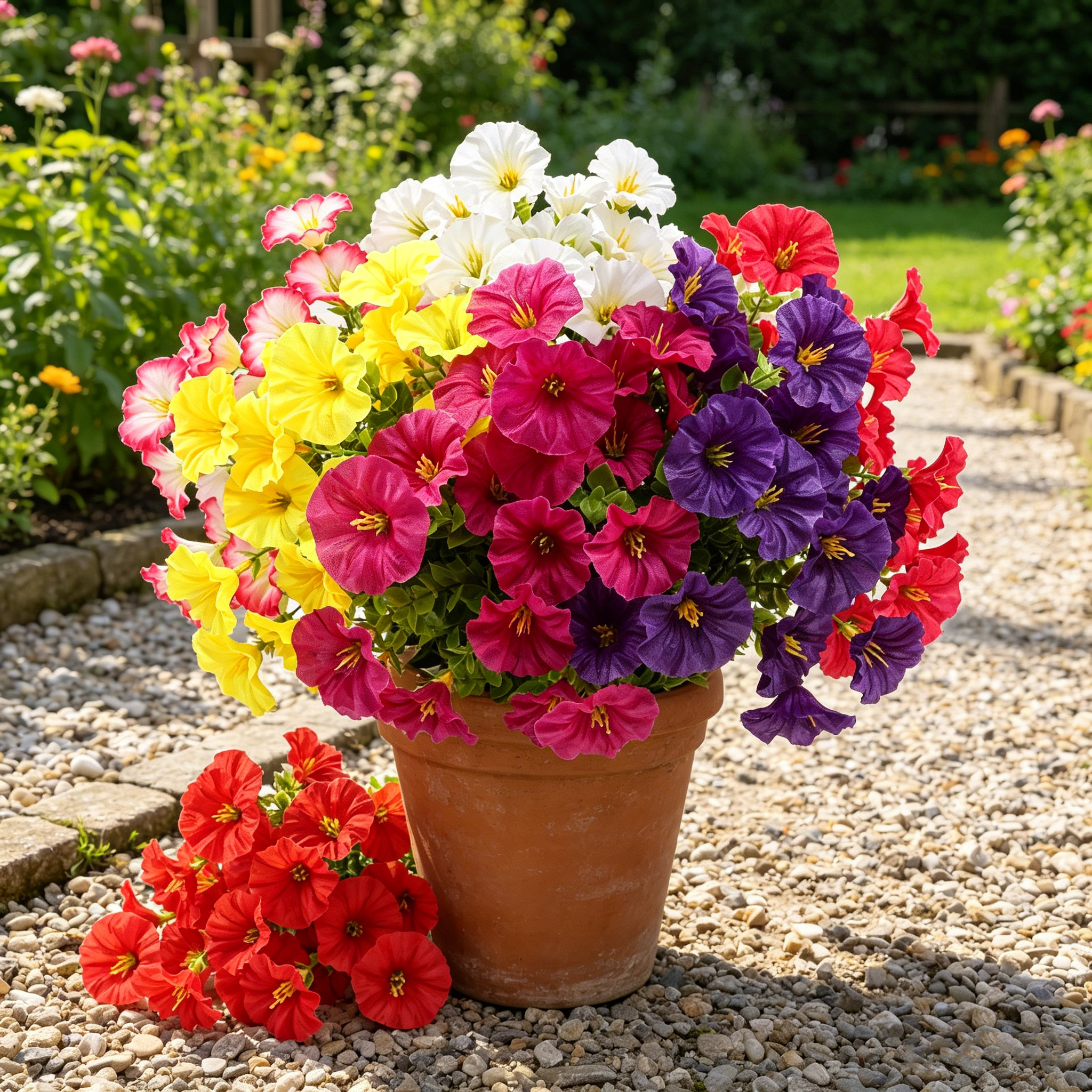 9er-Set Kunstblumen wie Echt – UV-beständig & wetterfest für Balkon & – kunstblumenshop