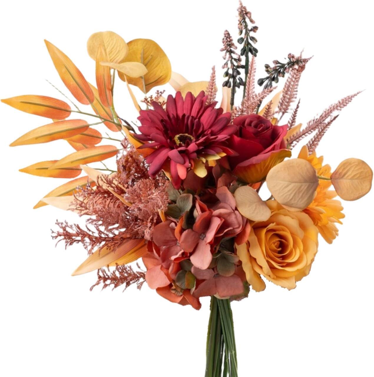 Kunstblumen & Künstliche Pflanzen – Hochwertige Hortensien-Seidenblumen Arrangements für Zuhause, Hochzeitsstrauß, Gartendekoration & Feste | Langlebige Kunstblumendeko