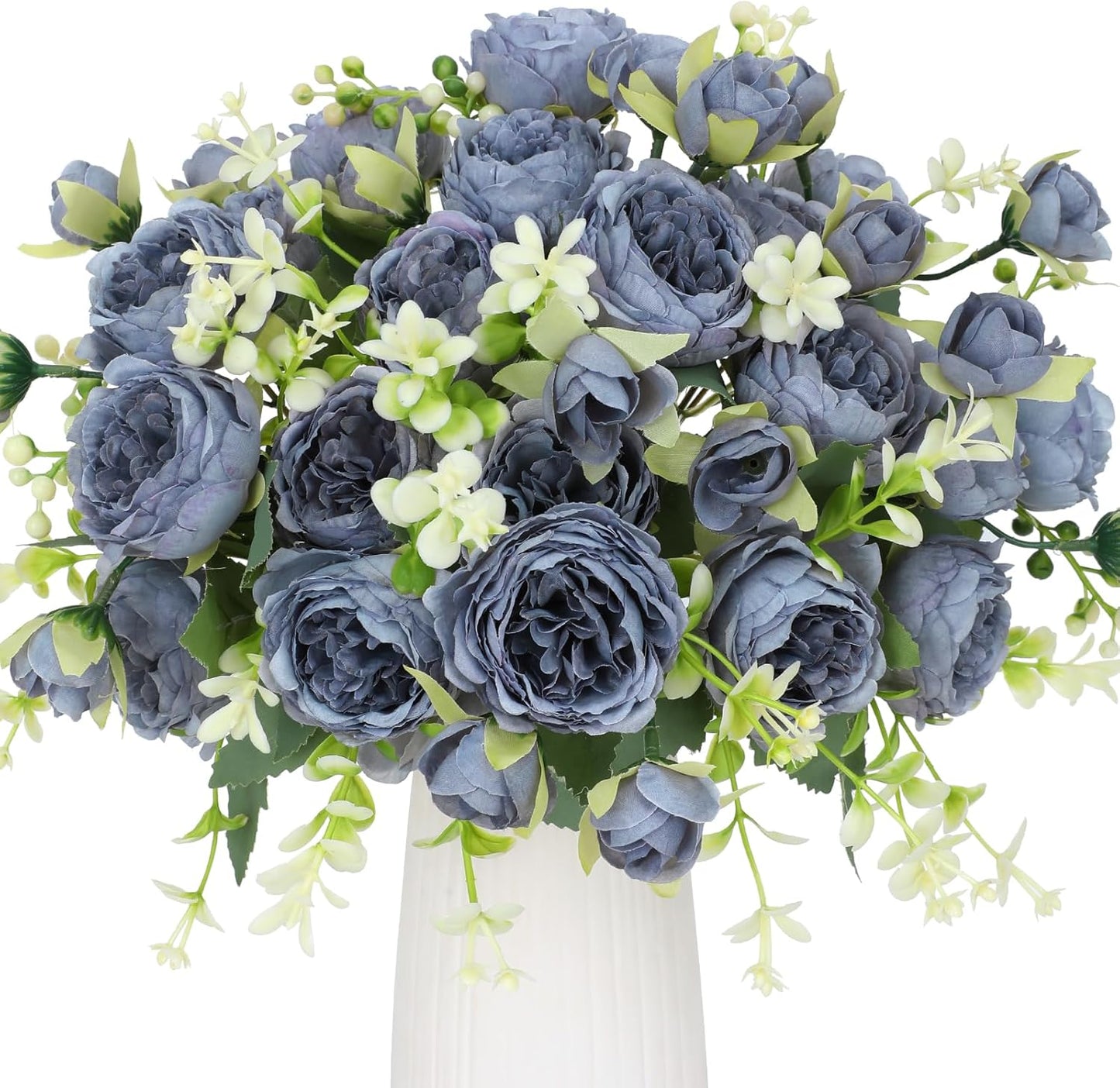 Natürlich Aussehende Seiden-Pfingstrosen Sträuße – 4er Set für Hochzeitstische, Home Decor & Küchendekoration | UV-beständig & Pflegeleicht