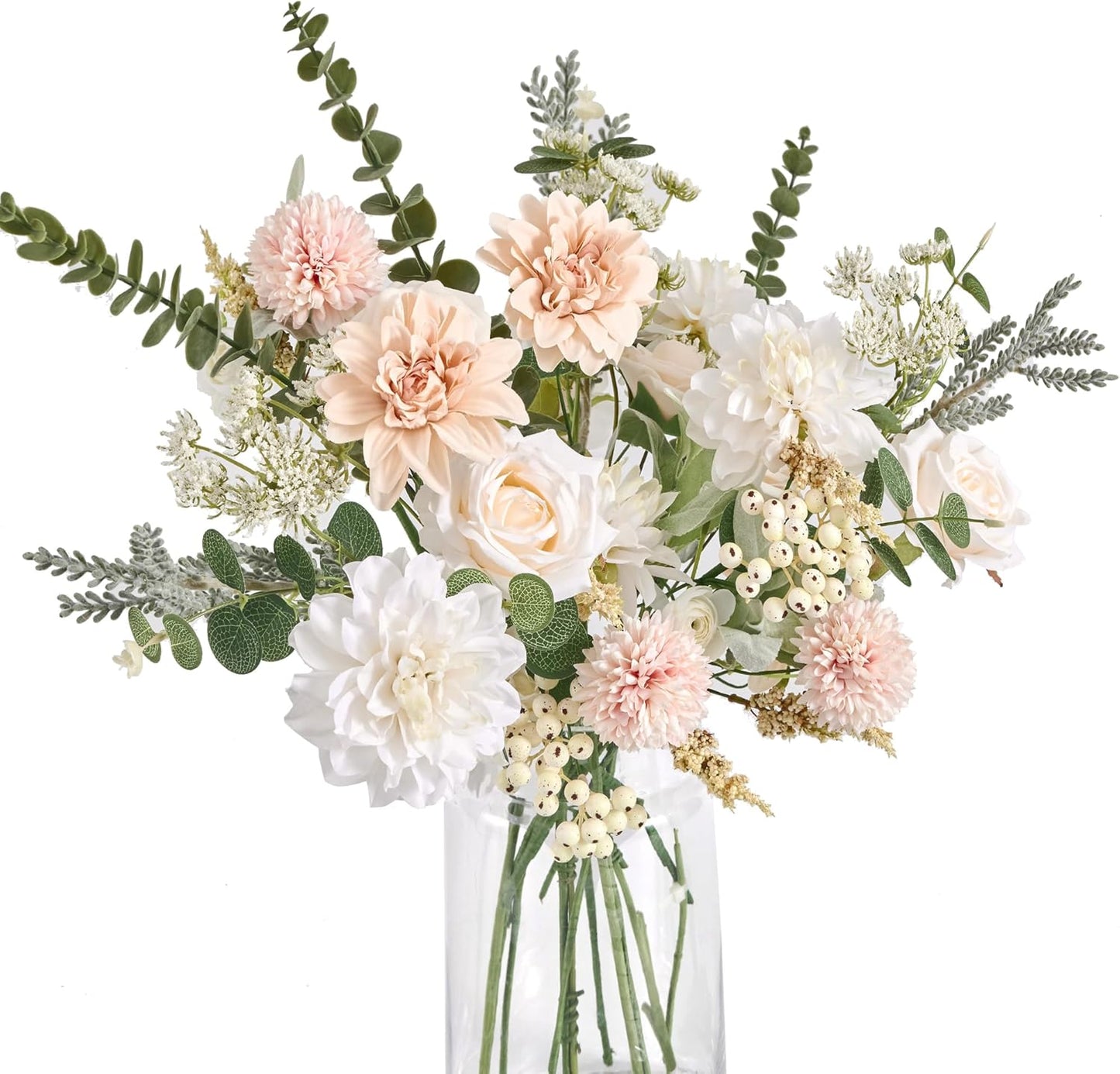 10er-Set Hochzeitstischdekoration aus Seide – Natürlich Aussehende Kunstblumensträuße für Brautbuketts, Tischarrangements & Wohnaccessoires | Pflegeleicht & Wetterfest