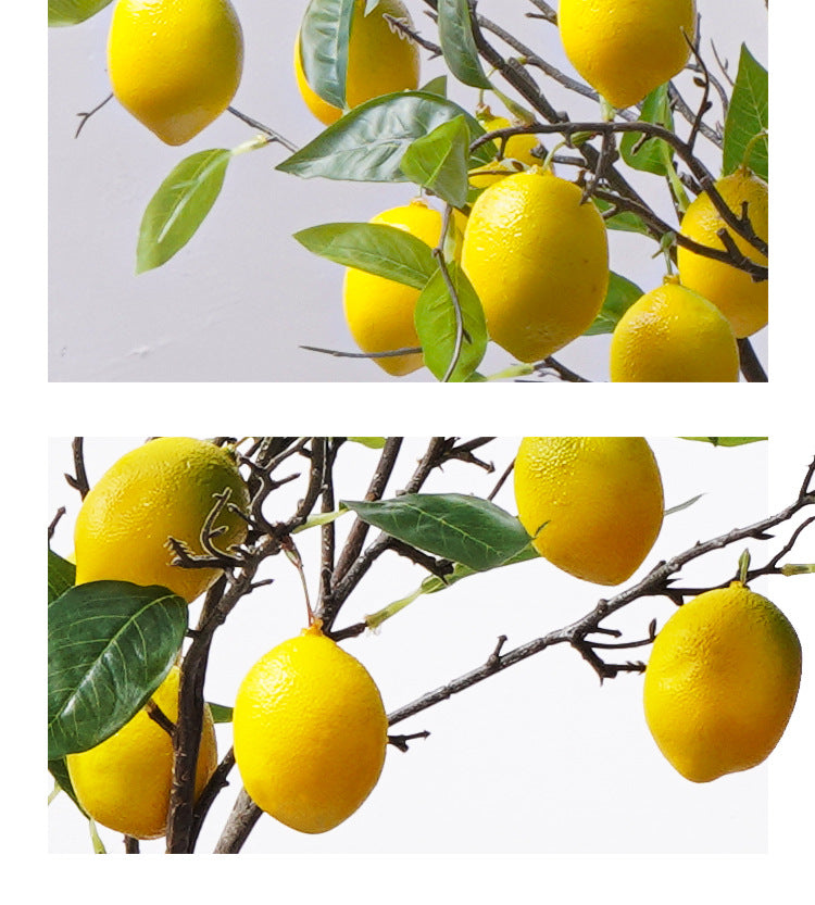 95 cm hohe künstliche Zitronen-Äste | Perfekt für Oktoberfest & Hausdekoration