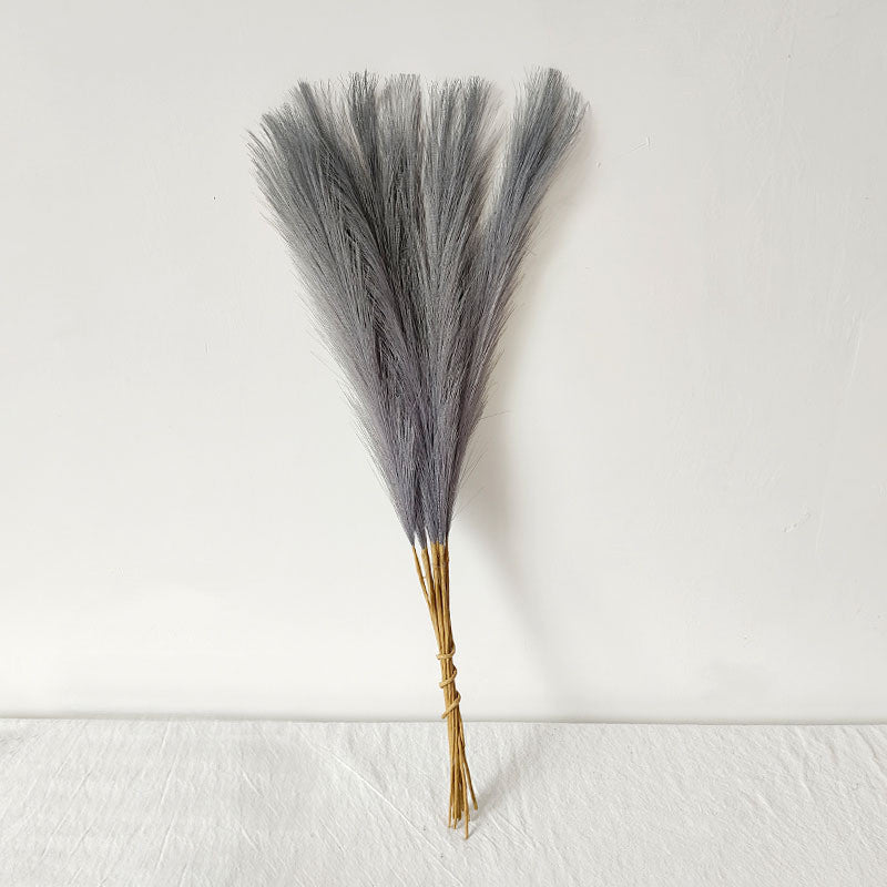 10 Stängel pro Bündel 55cm künstliches Pampasgras Schilf – Realistisches Kunstpflanzen für Arrangements, Home Decor, Wohnraumgestaltung & DIY-Dekoprojekte