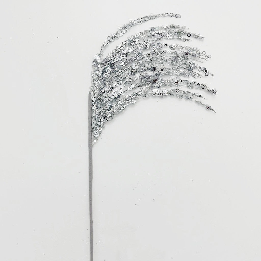 53 cm Glitzernde Weihnachtsbaum-Picks und -Sprays sowie Glitzer-Strasszweige