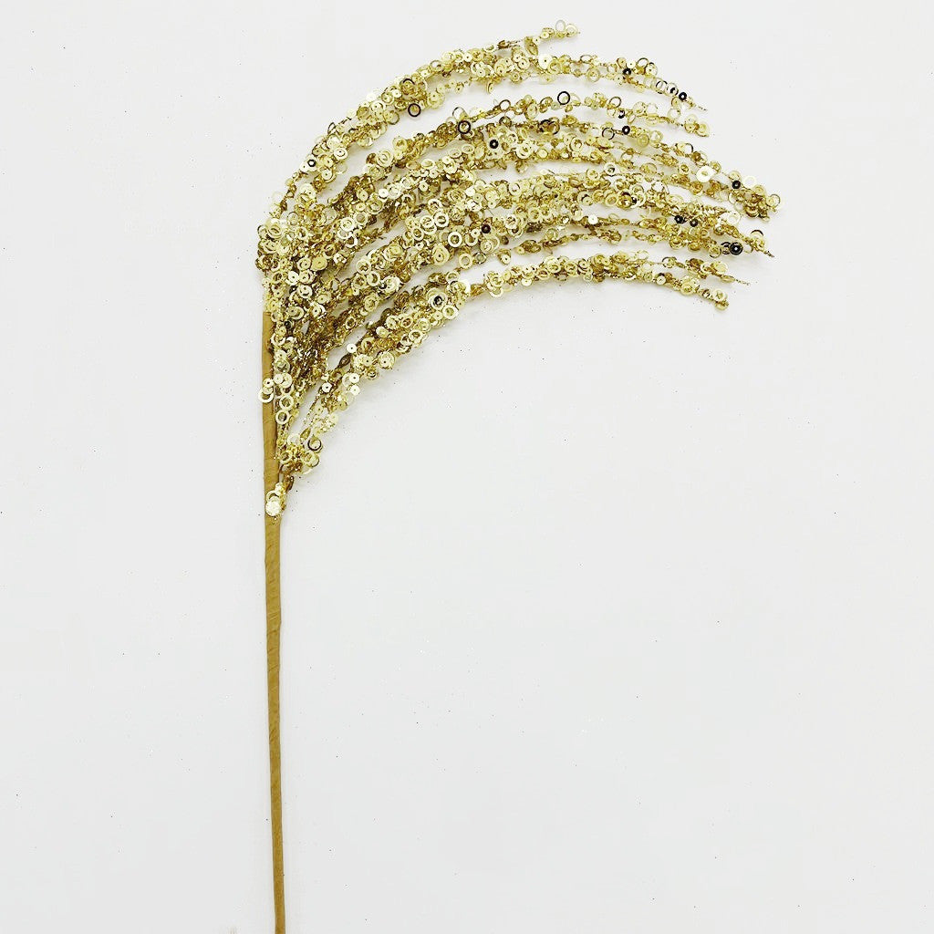 53 cm Glitzernde Weihnachtsbaum-Picks und -Sprays sowie Glitzer-Strasszweige