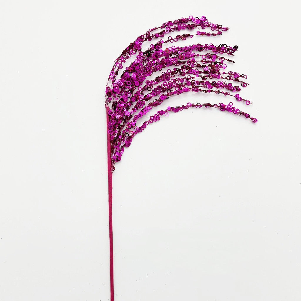 53 cm Glitzernde Weihnachtsbaum-Picks und -Sprays sowie Glitzer-Strasszweige