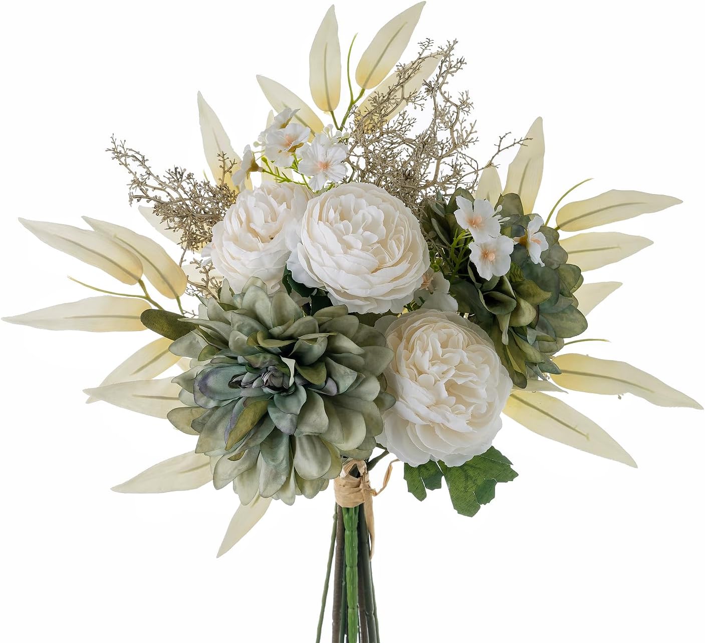 Kunstblumen & Künstliche Pflanzen – Hochwertige Hortensien-Seidenblumen Arrangements für Zuhause, Hochzeitsstrauß, Gartendekoration & Feste | Langlebige Kunstblumendeko