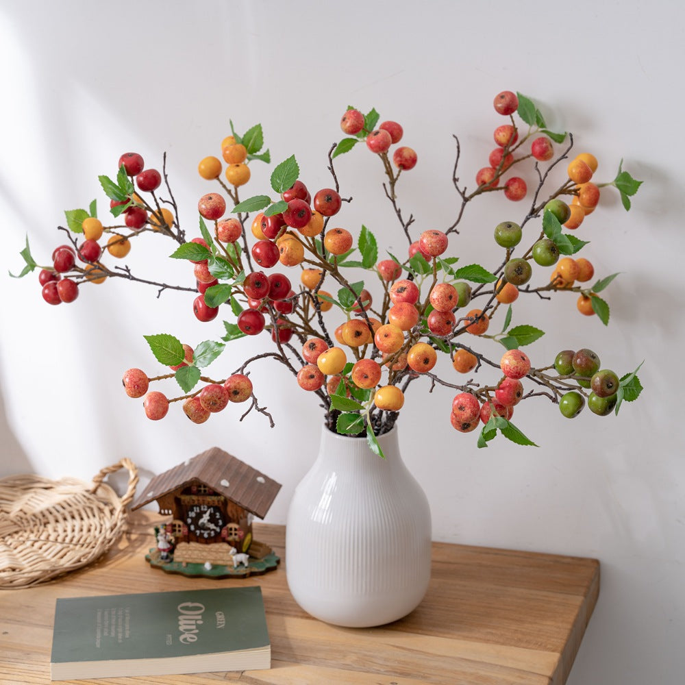 53 cm Künstliche Beerenstiele - Schein-Herbstbeeren für Herbst-Wohnraumdekoration, Thanksgiving, Kränze und Herbstarrangements