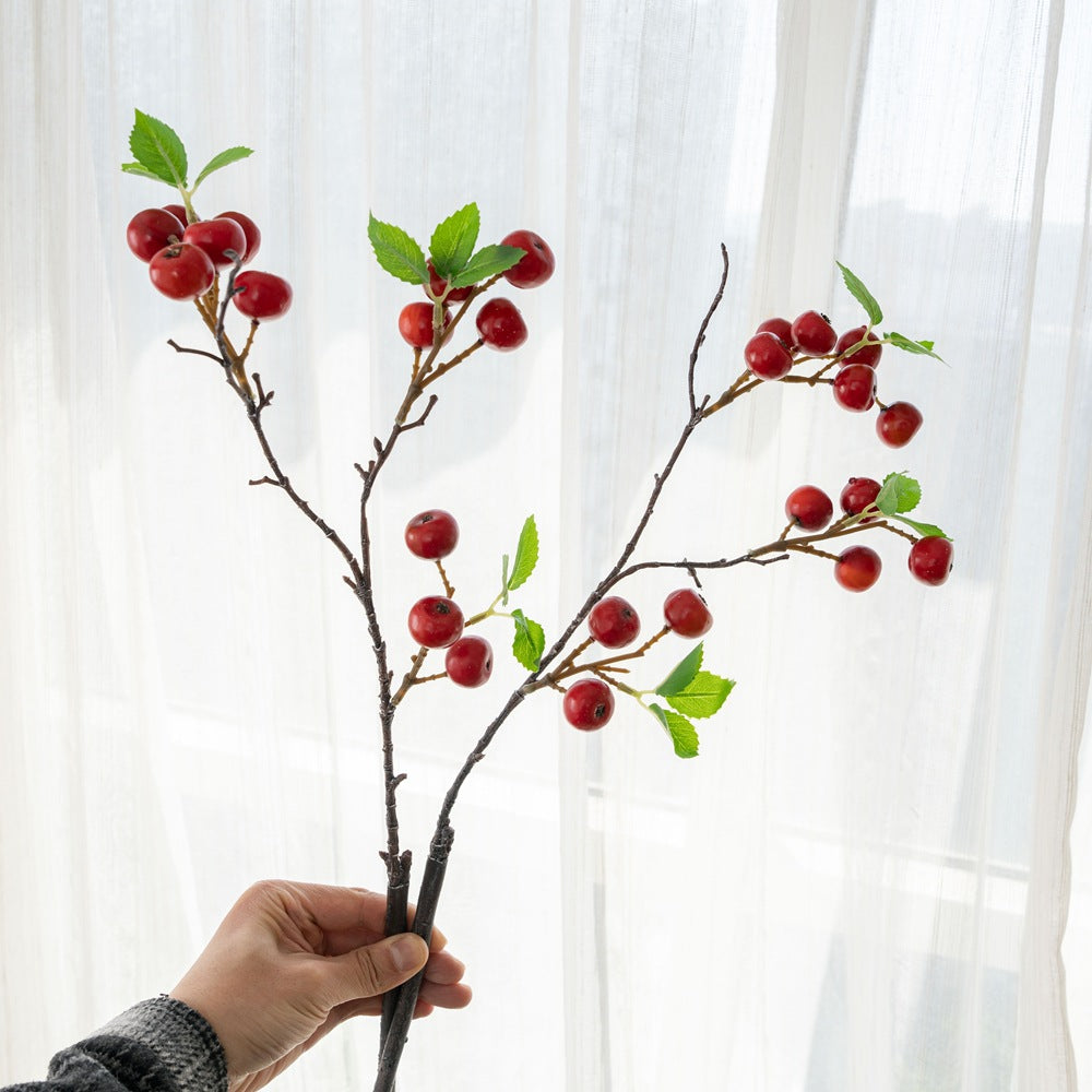 53 cm Künstliche Beerenstiele - Schein-Herbstbeeren für Herbst-Wohnraumdekoration, Thanksgiving, Kränze und Herbstarrangements