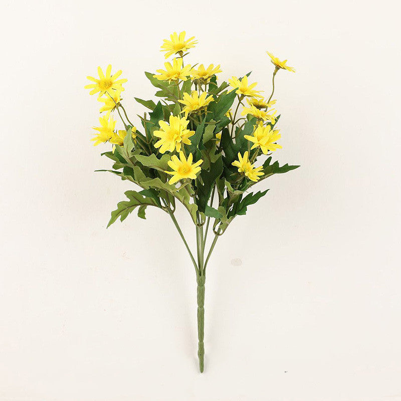 35cm Künstlicher Gänseblümchen-Strauch-Bukett – UV-beständige Künstliche Marguerite Blumen – Künstliche Blumen für Vorplatz, Garten, Terrasse, Pflanztopf und Heimdekoration