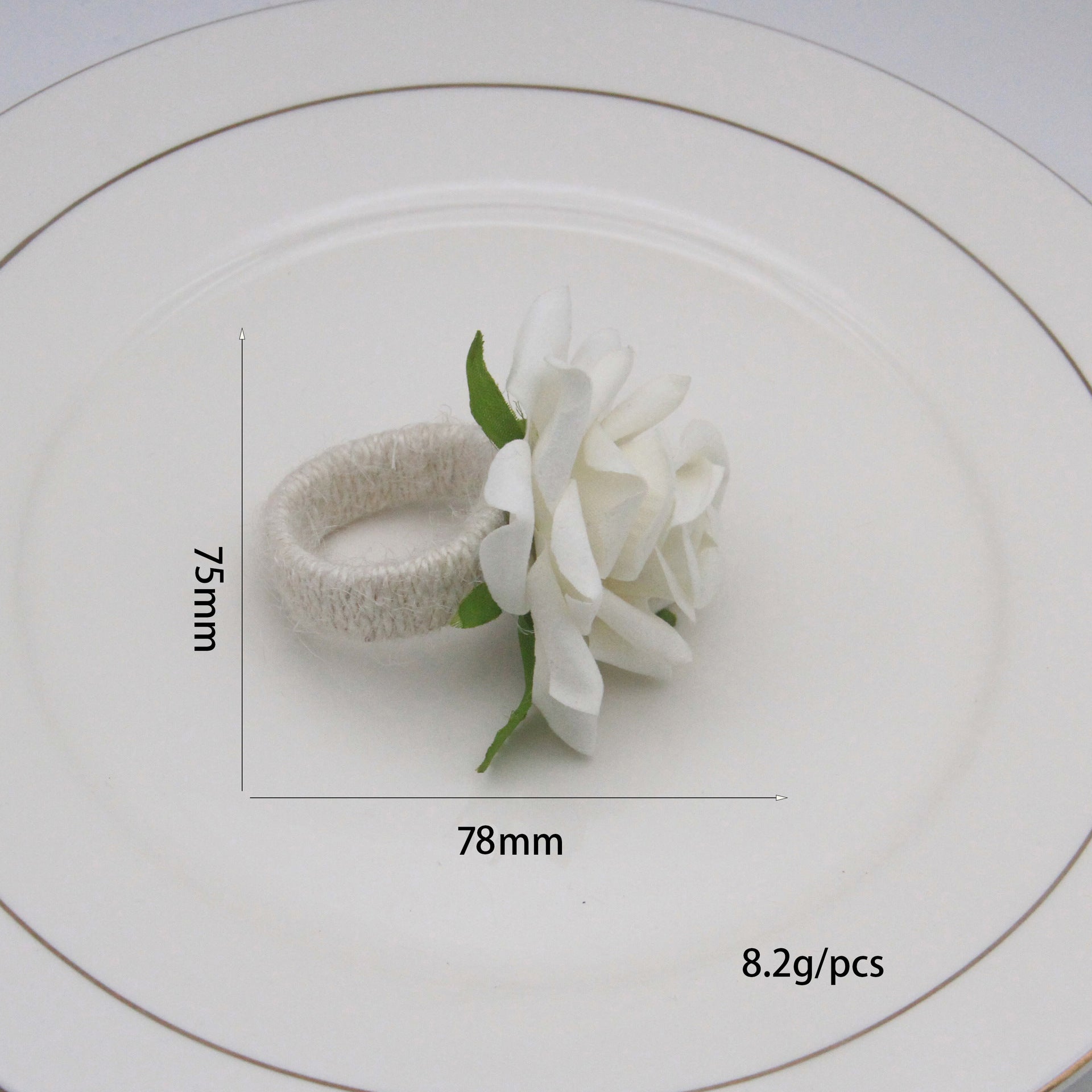 Künstliche Rosen-Serviettenringhalter für Weihnachten, Hochzeiten, Valentinstag, Party sowie tägliche Haushalts- und Tischdekoration