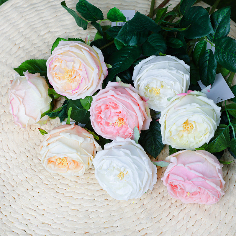 60 cm Künstliche Rosen mit Realistischem Griff & Feuchtem Finish