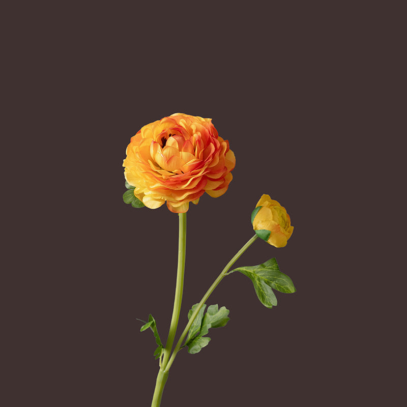 50 cm Künstliche Seidenblumen mit Hahnenfußstängeln zur Hochzeits- und Heimdekoration