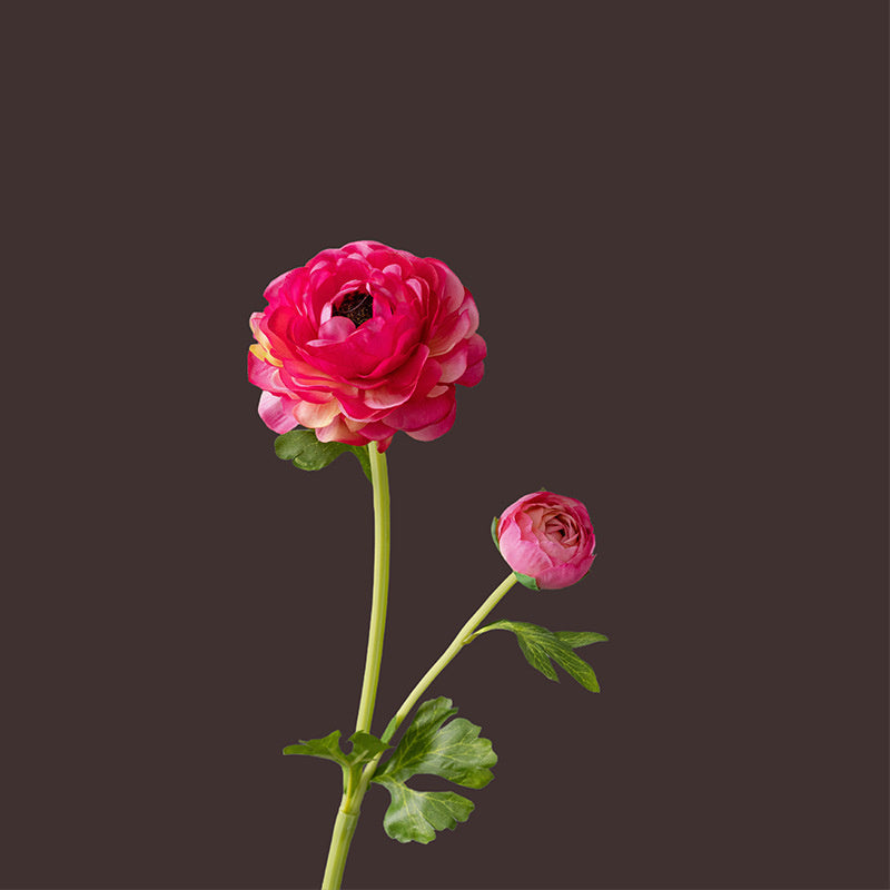 50 cm Künstliche Seidenblumen mit Hahnenfußstängeln zur Hochzeits- und Heimdekoration