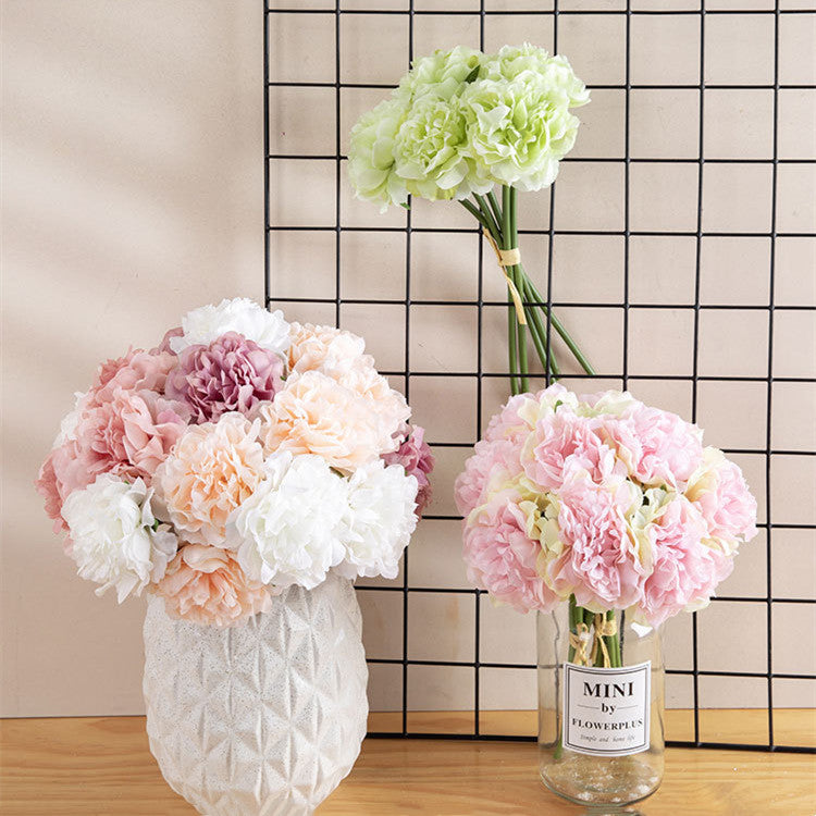 26cm Künstlicher Pfingstrosenstrauß für Hochzeiten, DIY-Hochzeitsdekoration