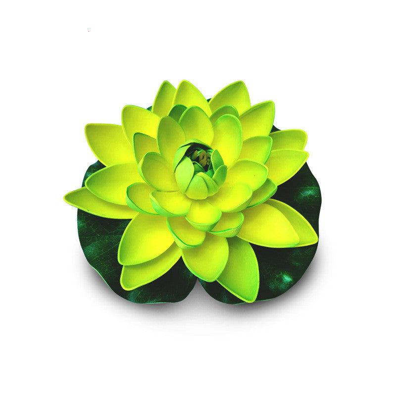 Großhandel 18cm Künstliche Seerosen Schwimmende TeichDekoratio Teichdekoration Kunstblumen
