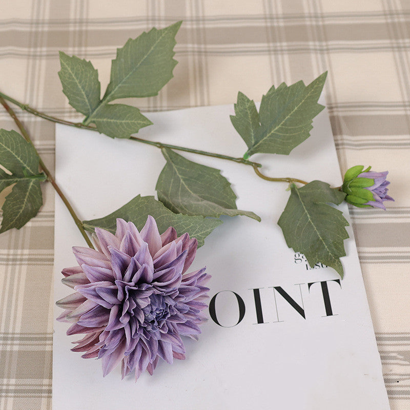 66 cm künstliche Dahlien in vintage Herbstfarben