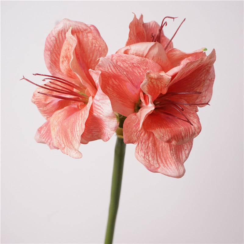74 cm Weihnachts-Amaryllis mit Real Touch künstliche Christblume für festliche Dekoration