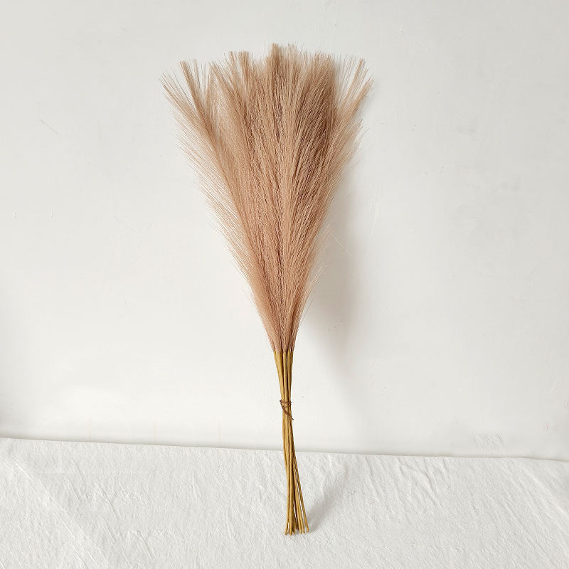 10 Stängel pro Bündel 55cm künstliches Pampasgras Schilf – Realistisches Kunstpflanzen für Arrangements, Home Decor, Wohnraumgestaltung & DIY-Dekoprojekte