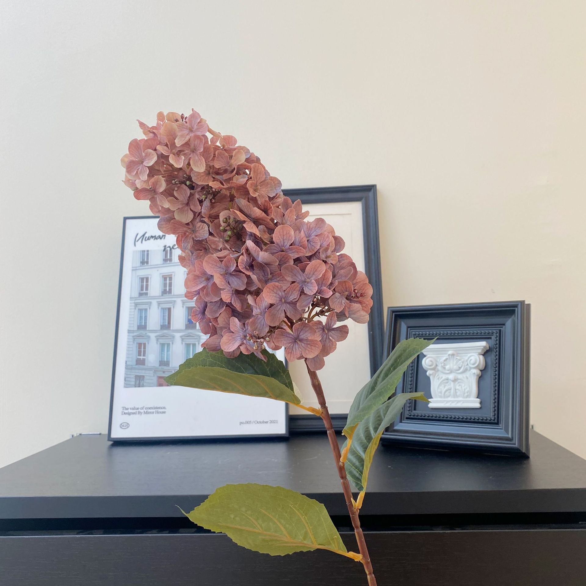 80 cm Künstliche Hortensien in Herbstfarben Herbst- & Winter-Wohnungdekoration Monet-Garten-Design