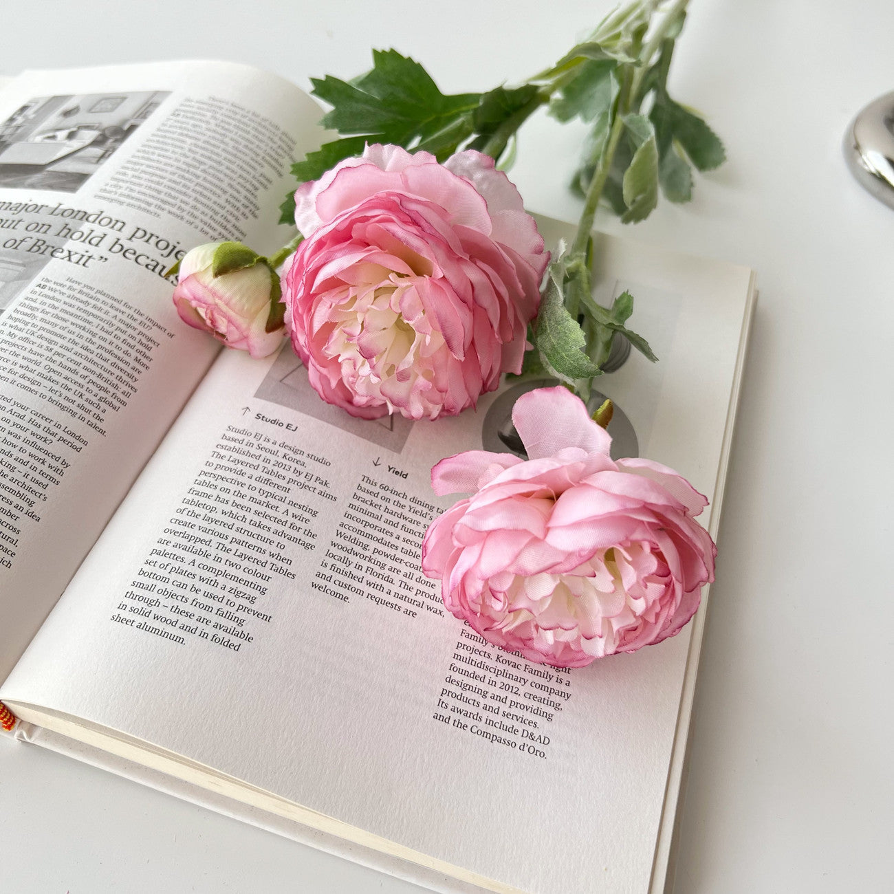 50cm künstliche Pfingstrose Realistische Kunstorchidee für Blumenarrangements, Home Decor, Bürodekoration, Hochzeitszentren, DIY-Projekte