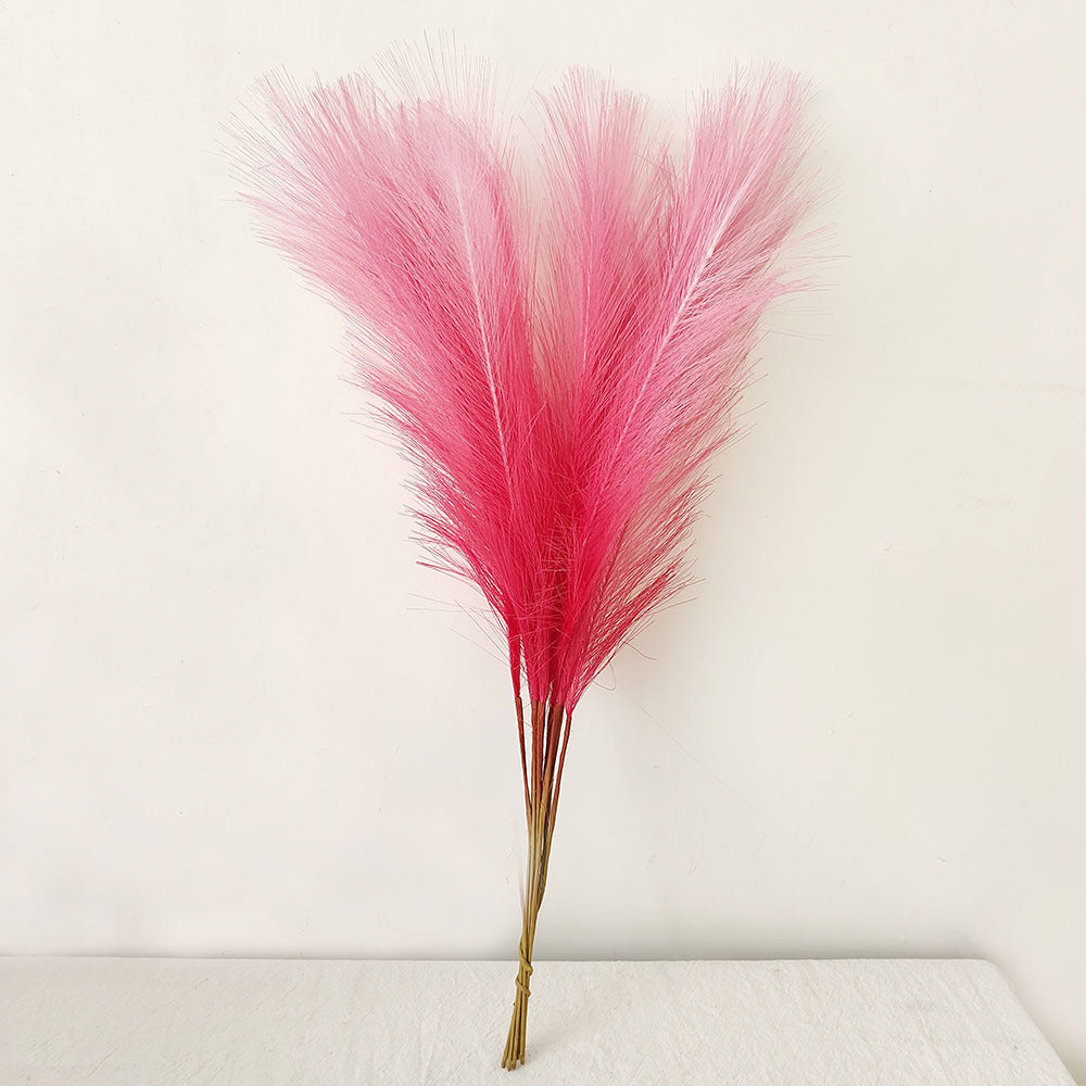 10 Stängel pro Bündel 55cm künstliches Pampasgras Schilf – Realistisches Kunstpflanzen für Arrangements, Home Decor, Wohnraumgestaltung & DIY-Dekoprojekte