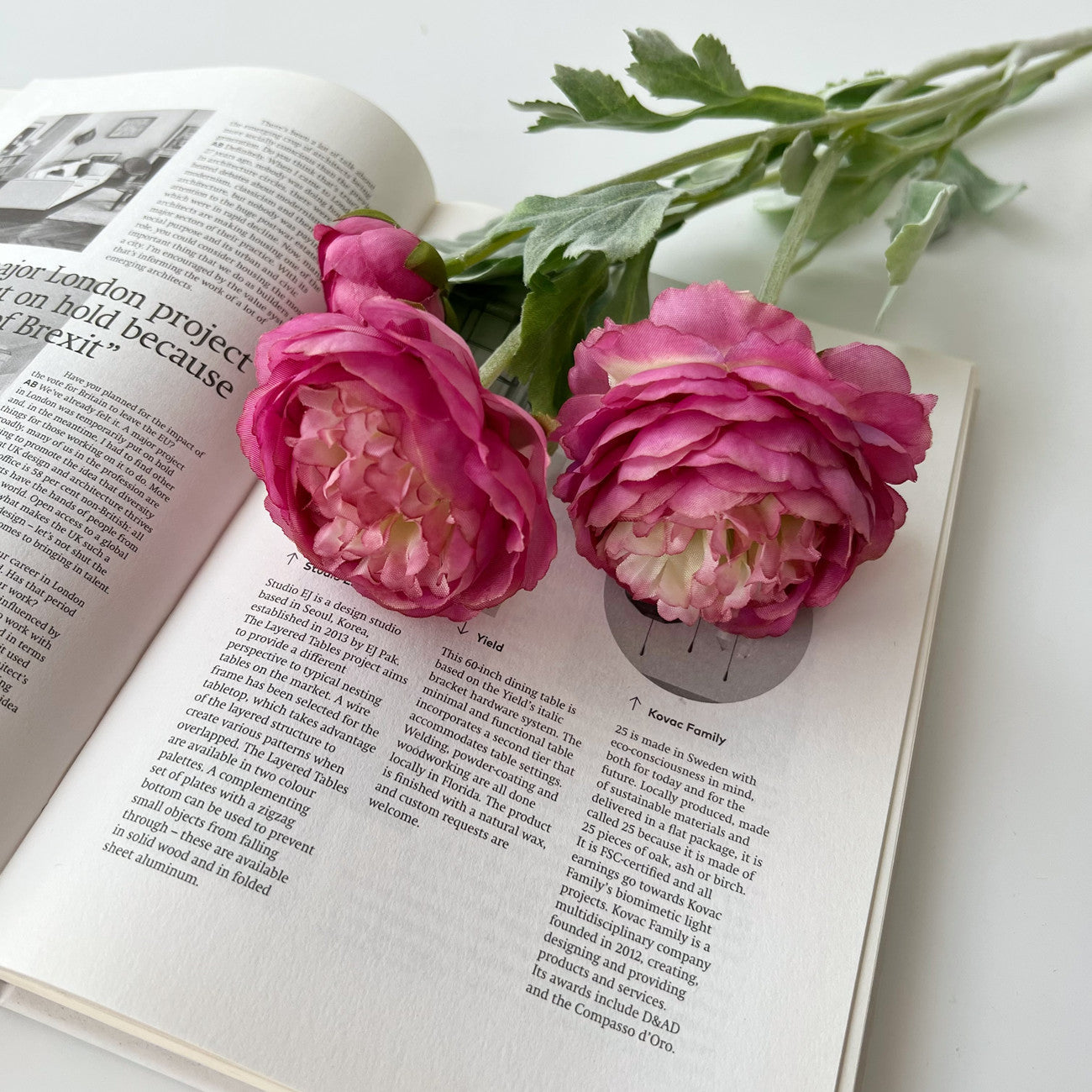 50cm künstliche Pfingstrose Realistische Kunstorchidee für Blumenarrangements, Home Decor, Bürodekoration, Hochzeitszentren, DIY-Projekte