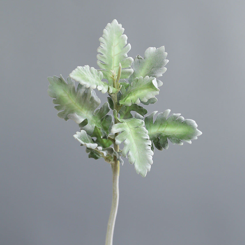 38cm Kunstblumen Silberblatt-Gänsefuß (Lamb's Ear)- Realistische Faserblumen Pflanze für Dekoration