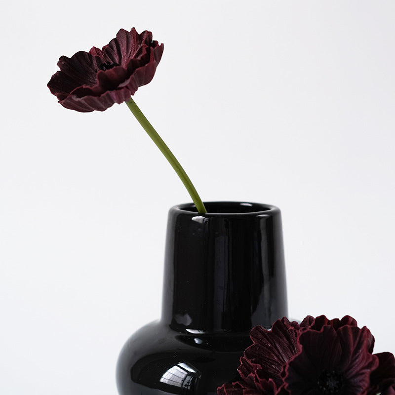 12 Stück 34 cm lange künstliche Mohnblumenstängel aus PU – mit echthaftem Touch