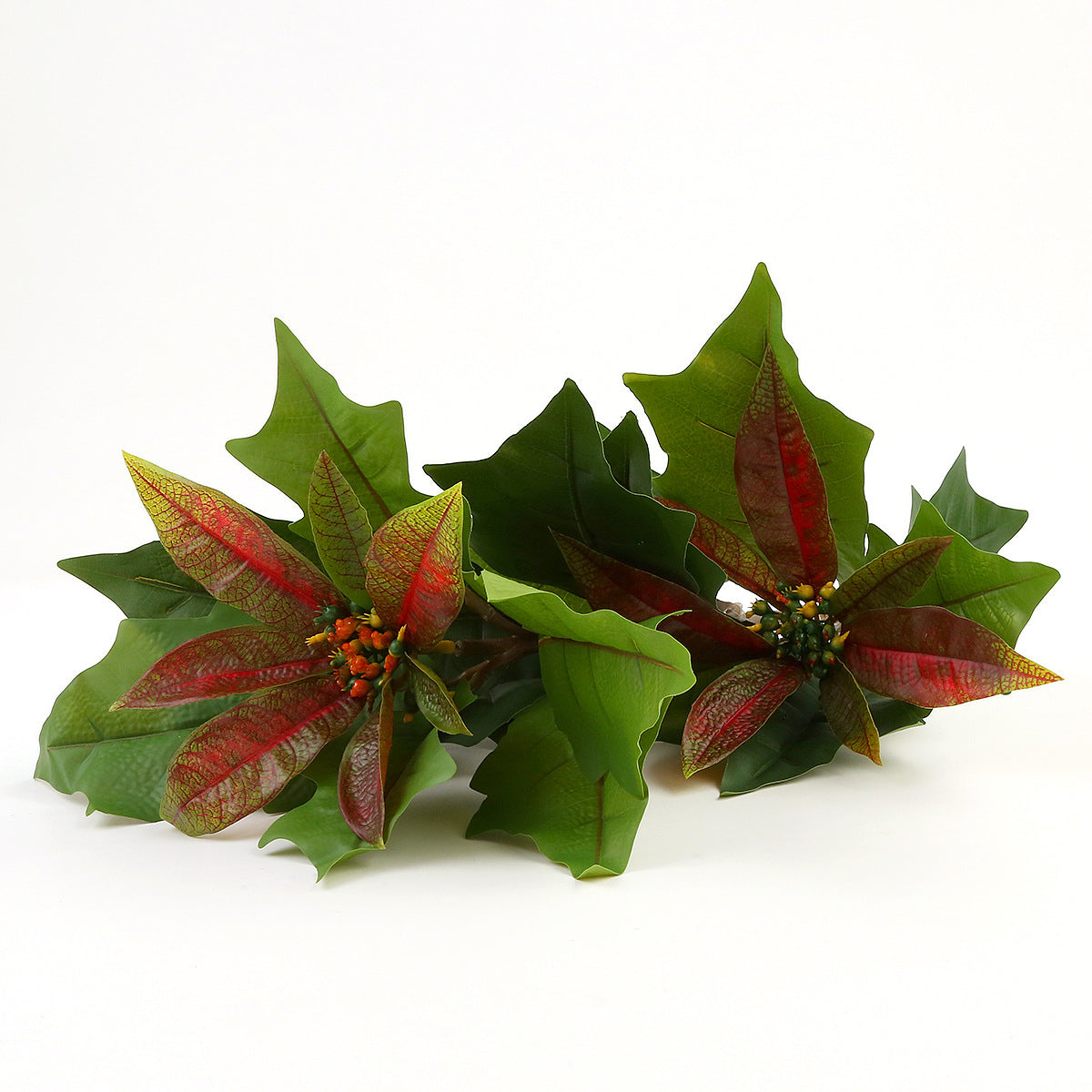 50 cm künstliche Poinsettie-Stiele mit realistischem Griffgefühl