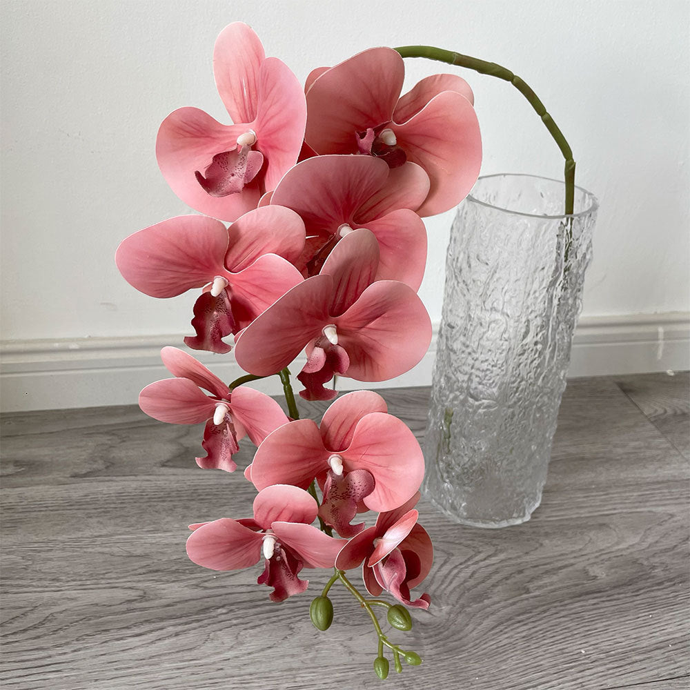 100cm künstliche Phalaenopsis Orchideen – Realistische Kunstorchidee für Blumenarrangements, Home Decor, Bürodekoration, Hochzeitszentren, DIY-Projekte