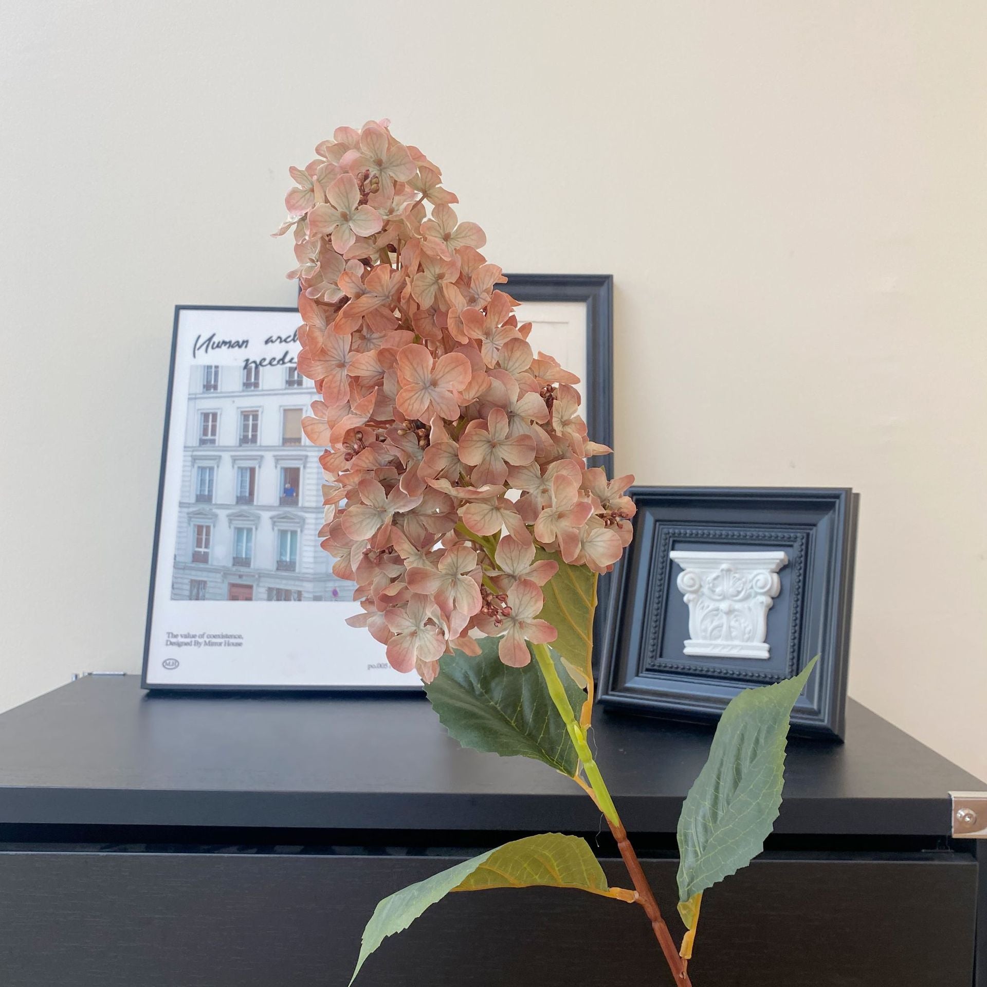 80 cm Künstliche Hortensien in Herbstfarben Herbst- & Winter-Wohnungdekoration Monet-Garten-Design