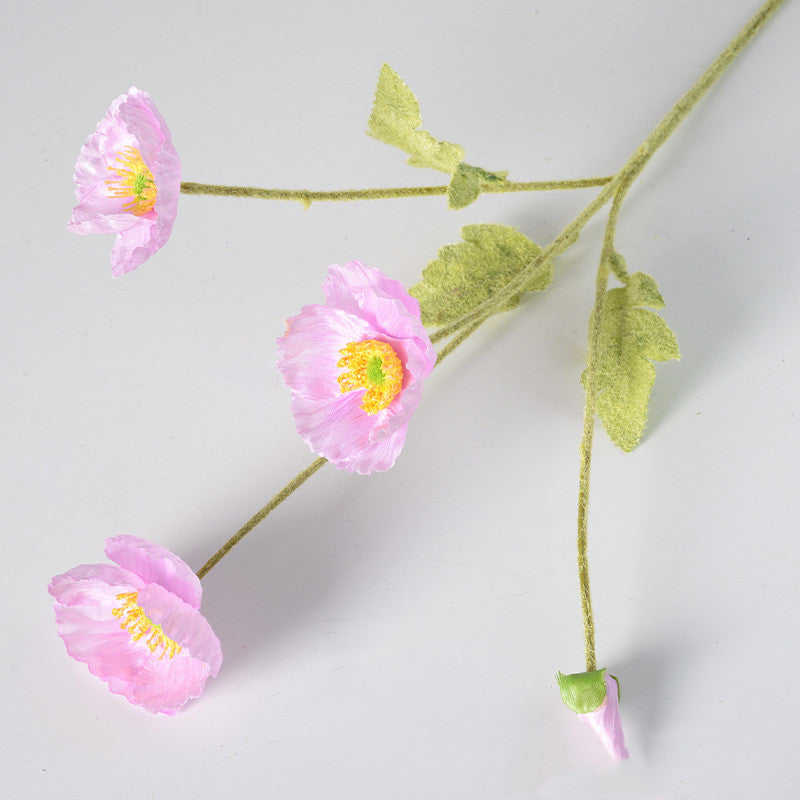 60cm künstliche Mohnblumen Realistische Kunstorchidee für Blumenarrangements, Home Decor, Bürodekoration, Hochzeitszentren, DIY-Projekte