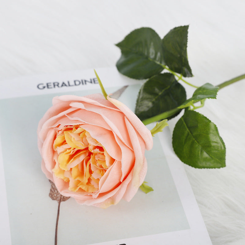 50 cm Maria Theresia Rosen mit Real-Touch-Stielen künstliche Blumen