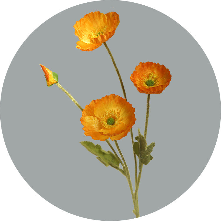 60 cm künstliche Mohnblüten für Gartendekoration