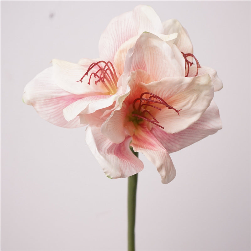 74 cm Weihnachts-Amaryllis mit Real Touch künstliche Christblume für festliche Dekoration