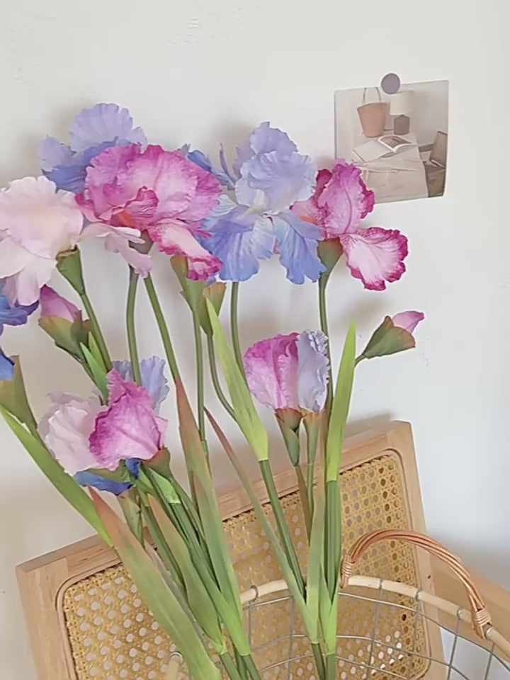 80 cm künstliche Schwertlilien - Perfect für Oktoberfest & Hausdekoration