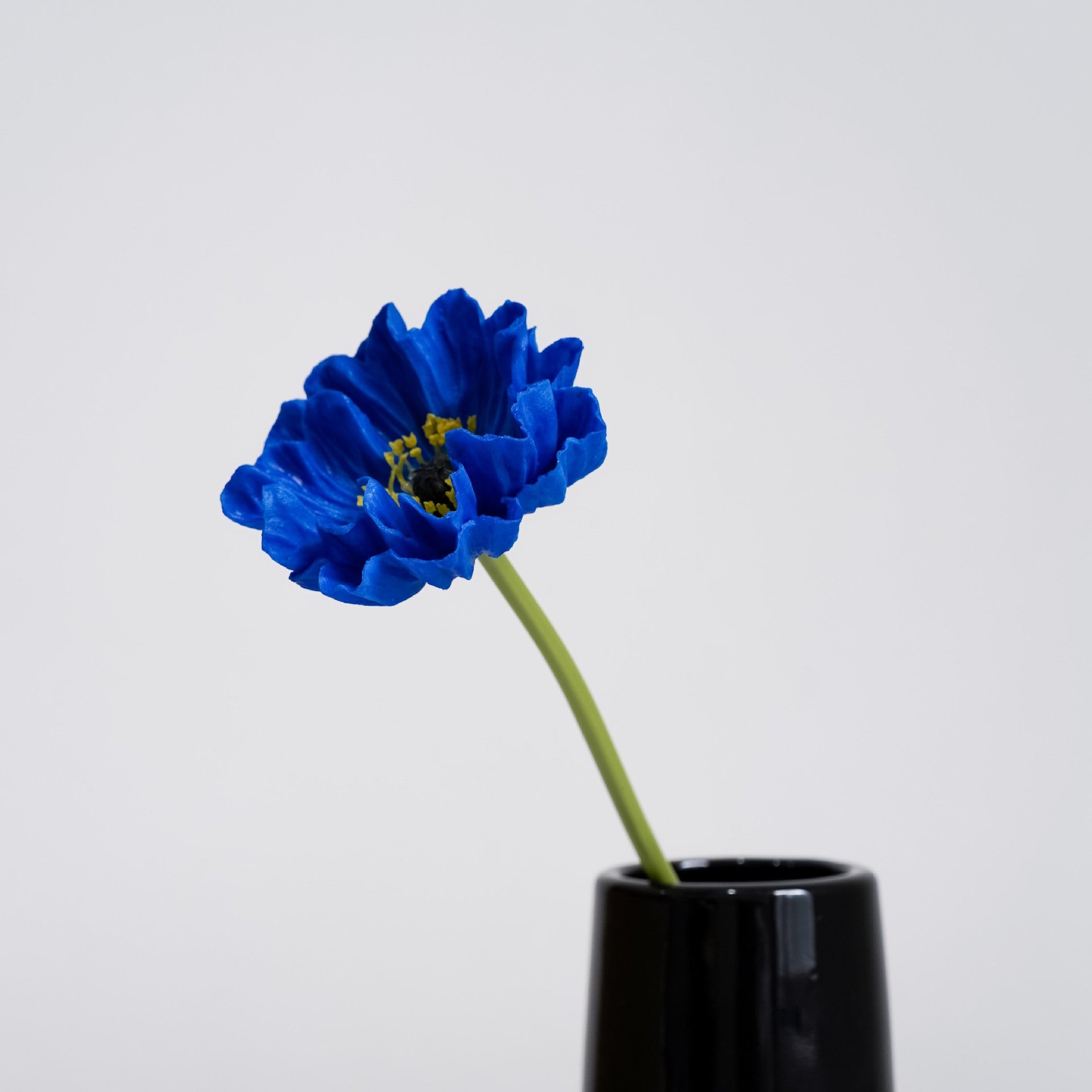 12 Stück 34 cm lange künstliche Mohnblumenstängel aus PU – mit echthaftem Touch