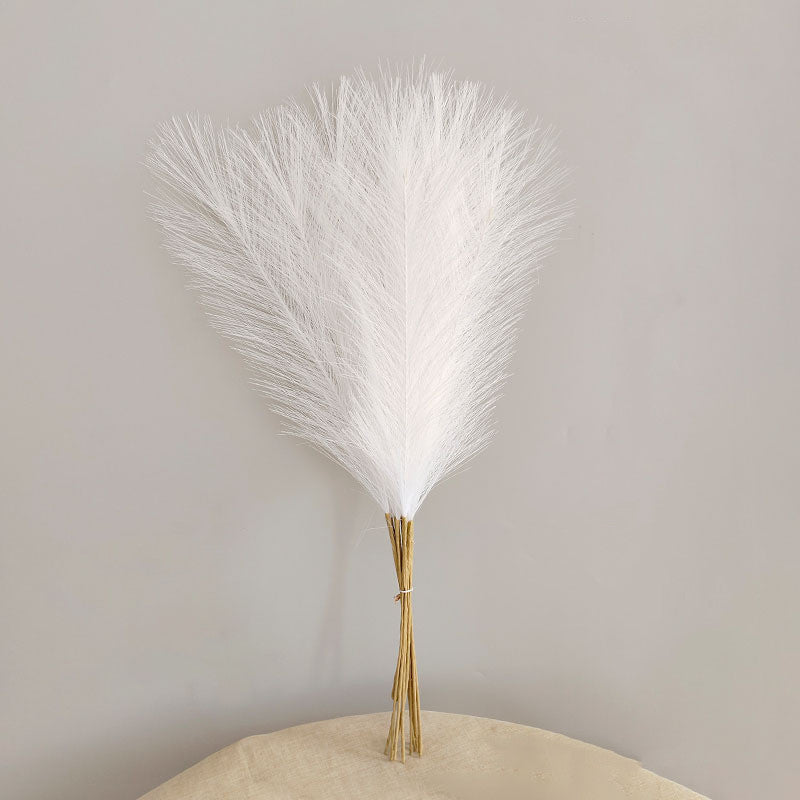 10 Stängel pro Bündel 55cm künstliches Pampasgras Schilf – Realistisches Kunstpflanzen für Arrangements, Home Decor, Wohnraumgestaltung & DIY-Dekoprojekte