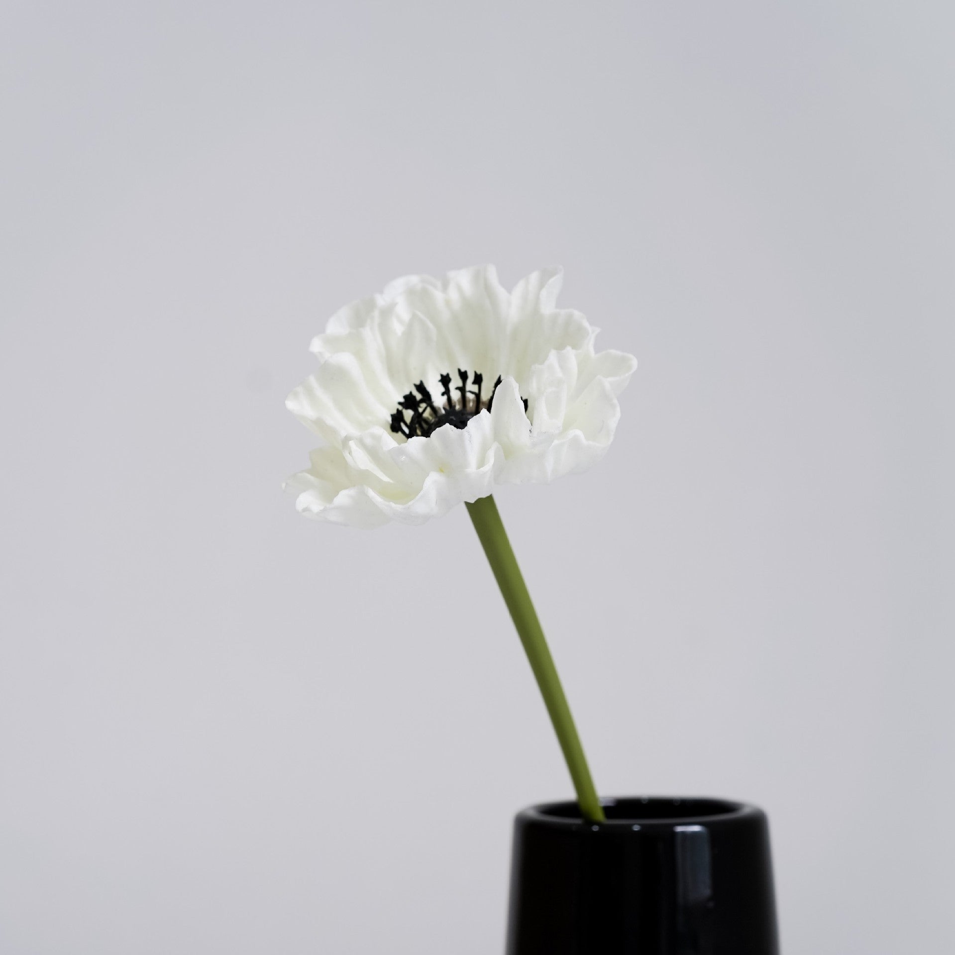 12 Stück 34 cm lange künstliche Mohnblumenstängel aus PU – mit echthaftem Touch