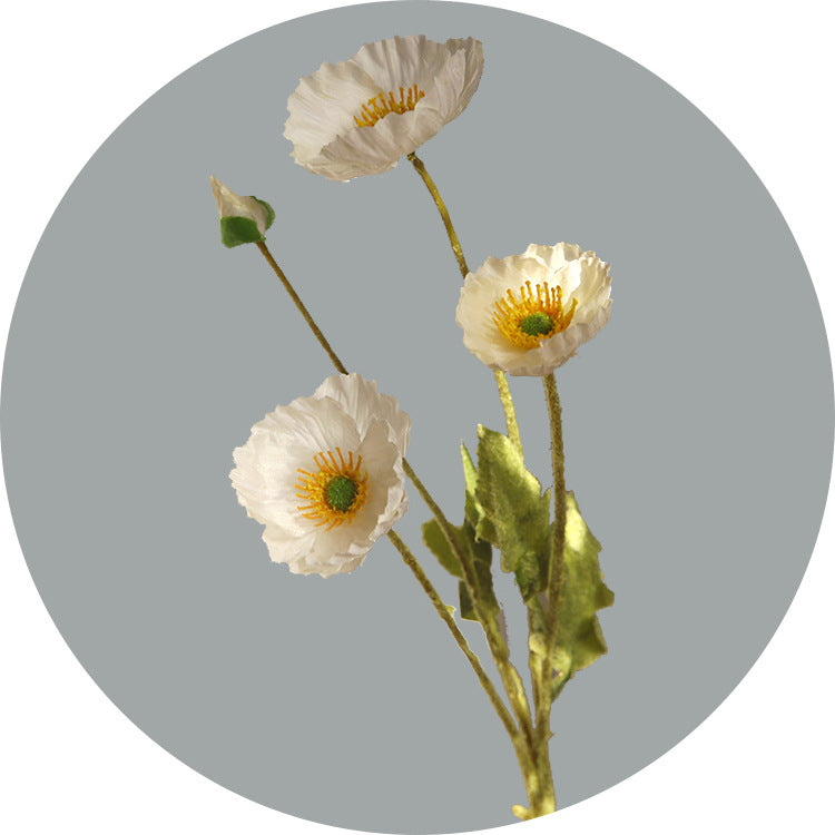60 cm künstliche Mohnblüten für Gartendekoration