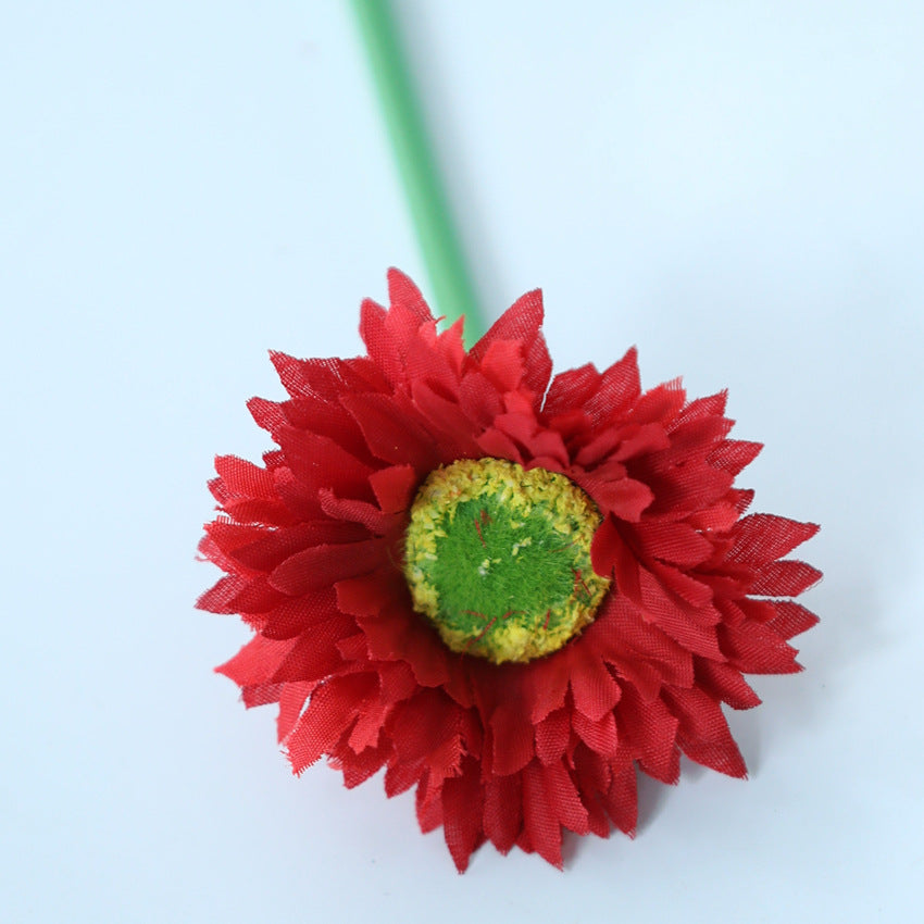 10 Stück 20cm Kunstblumen Afrikadaisy Stängel  Gerbera Bouquet Frühling - Blumenarrangements für Tischdekoration