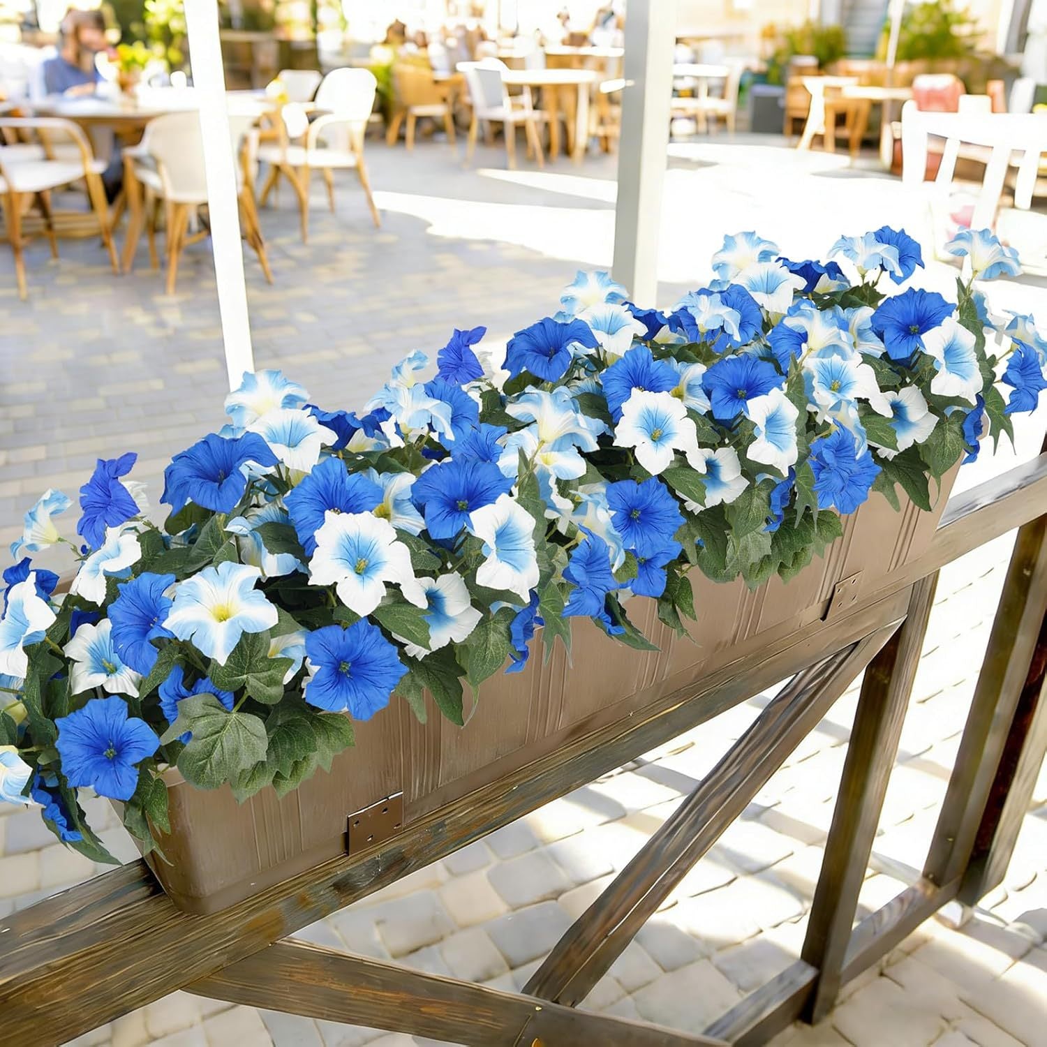 12er-Pack Kunstblumen Petunien – UV-beständig, farbecht & ganzjährig dekorativ für Außen und Innen
