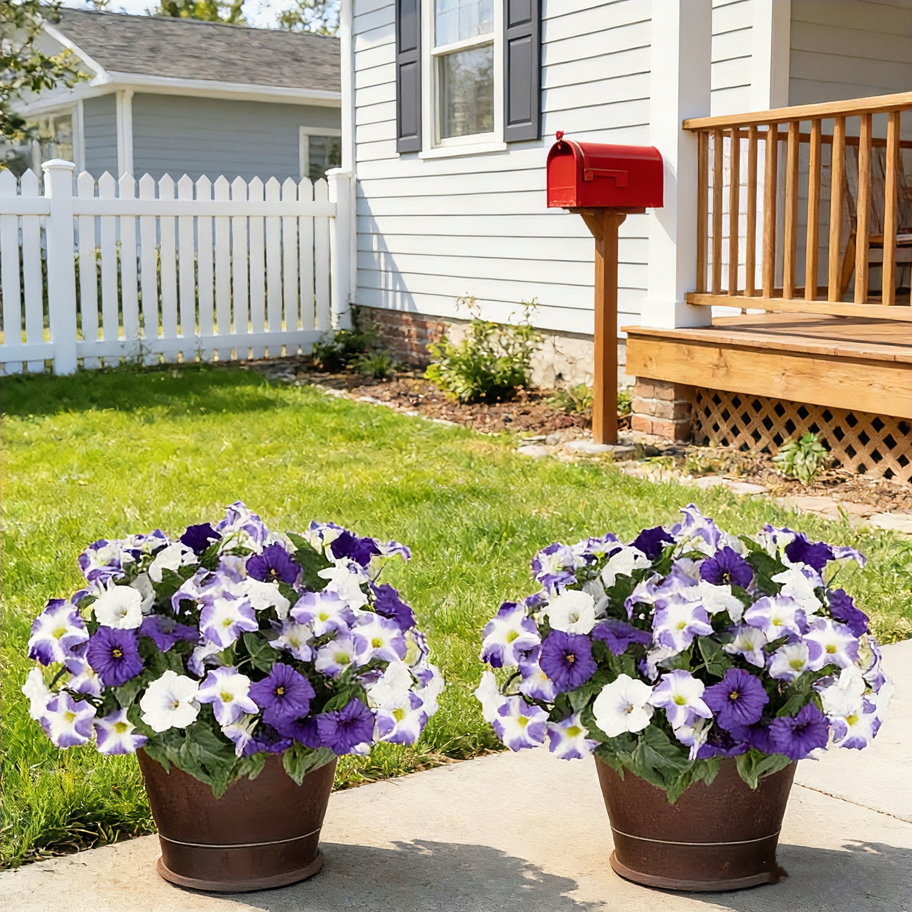 12er-Pack Kunstblumen Petunien – UV-beständig, farbecht & ganzjährig dekorativ für Außen und Innen