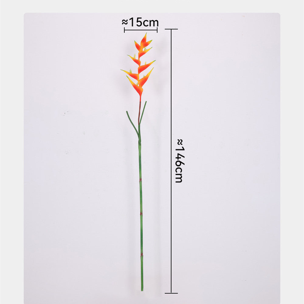 146 cm Extra Hohe Rankende Paradiesvögel-Blumen künstliche Strelitzien für Hochzeits und Heimdekoration