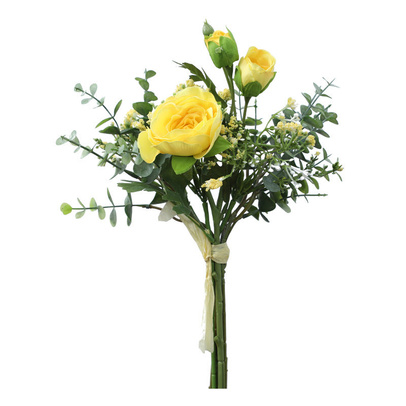 Kunstblumen-Bouquet Blumenstrauß Kunstblume Rue Hanging Flowers aus Kunstseide, Brautstrauß, Wohndeko, Schaufenster, Fotografie