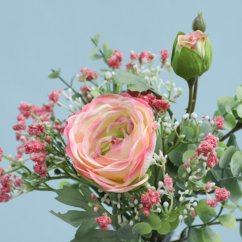 Kunstblumen-Bouquet Blumenstrauß Kunstblume Rue Hanging Flowers aus Kunstseide, Brautstrauß, Wohndeko, Schaufenster, Fotografie