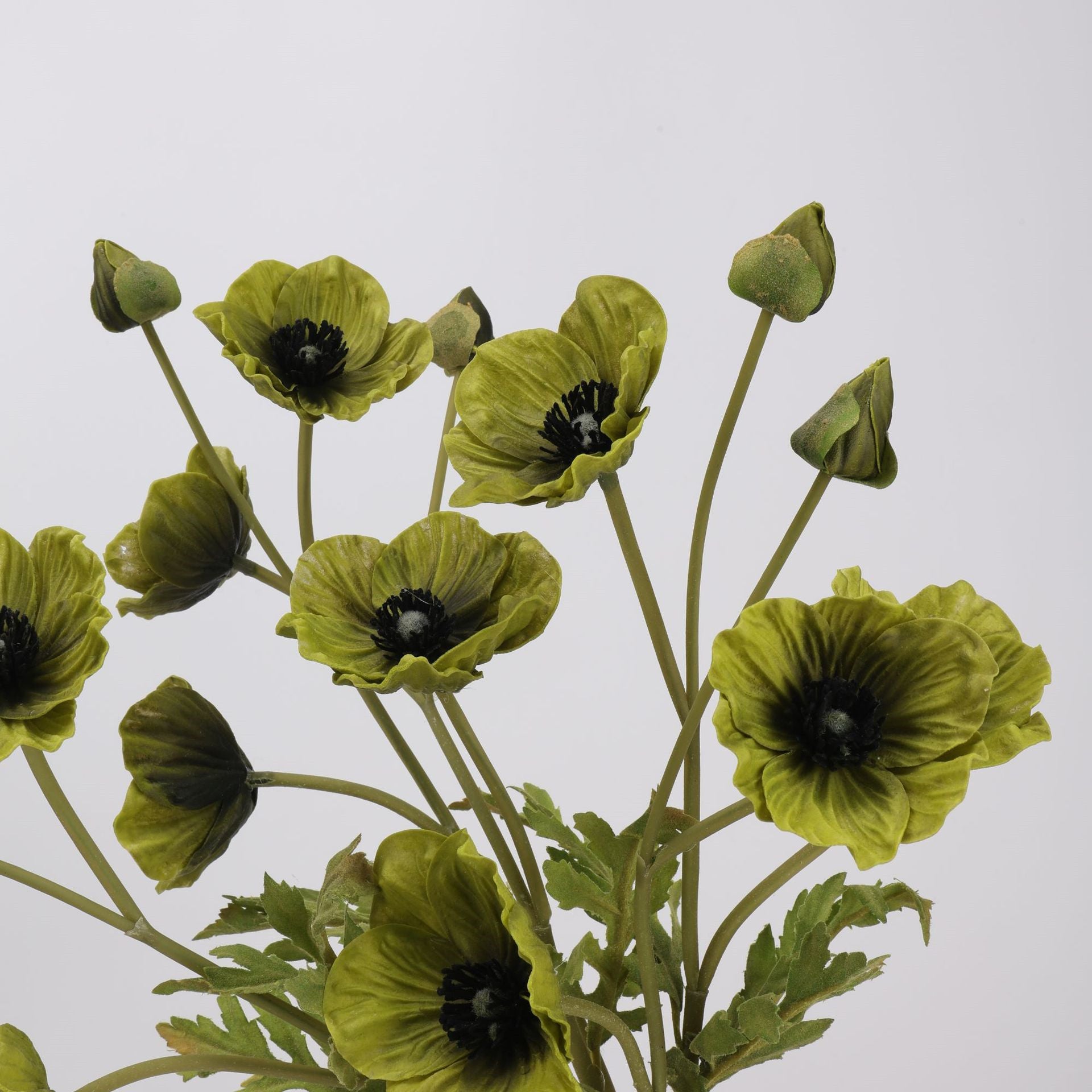 Mohnblume künstlich 38 cm, hochwertiger Real Touch Mohn-Stiel, täusche – kunstblumenshop