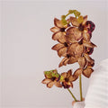 Künstlicher Orchideenzweig 87 cm | Real Touch | 18 Blüten | Kunstblume für Bodenvase, Hochzeit & Eventfloristik